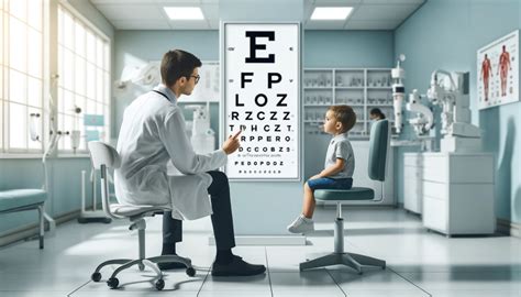 oftalmolog examinând un copil