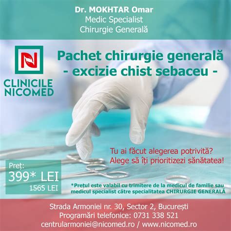 Imagine ilustrând o procedură de excizie chirurgicală a unui chist sebaceu, cu accent pe îndepărtarea completă a sacului chistic.