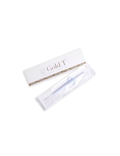 Schema steriletului Gold T cu fir de cupru și aur