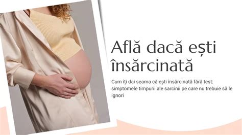 ilustrație cu simptomele timpurii ale sarcinii