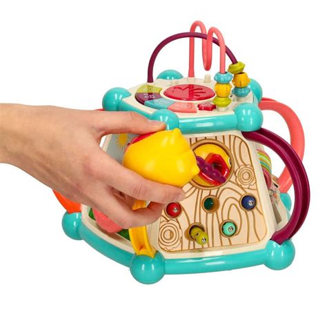 Centru de activități Mappy Toys, colorat, cu diverse butoane și forme pentru bebeluși