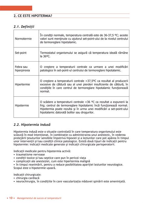 grafic comparativ al temperaturii normale și a hipotermiei