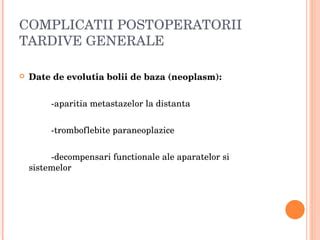 Diagramă ilustrând posibilele complicații post-cezariană