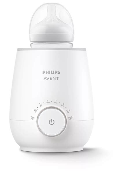 ilustrație cu un încălzitor de biberoane în acțiune, pregătind o masă pentru bebeluș