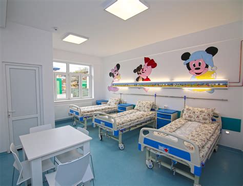 planul secției Pediatrie 1 cu saloane și facilități