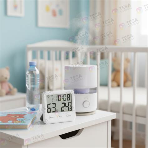 Ilustrație a umidificatorului Easycare Baby® 3 în 1, evidențiind designul său compact și funcțiile multiple.