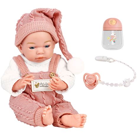 papusa bebe cu biberon si suzeta