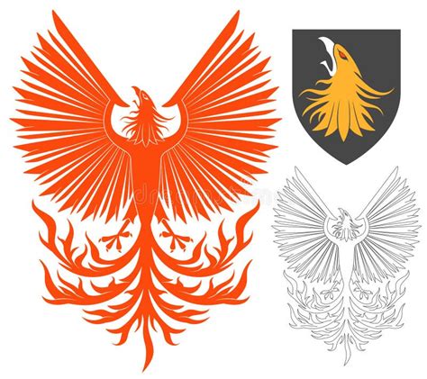 Ilustrație cu simboluri asociate trupei Phoenix