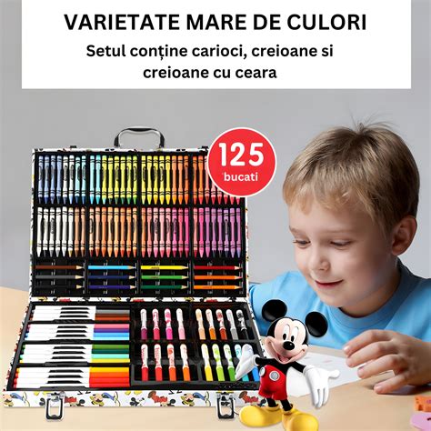 o colecție de creioane și carioci colorate pentru copii