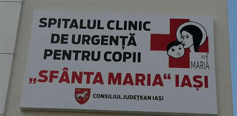 fațada Spitalului de Urgență pentru Copii „Sfânta Maria” Iași