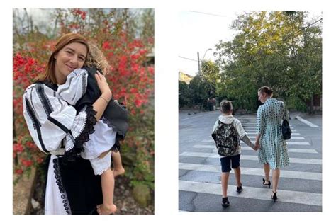 Fotografie cu Atena Boca, zâmbind, înconjurată de mame, în cadrul unui eveniment 