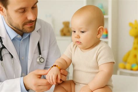 medic examinând gura unui bebeluș