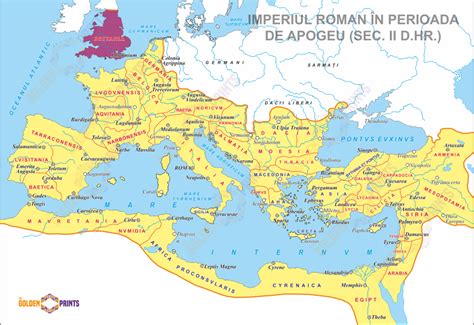 Harta Imperiului Roman și a Daciei în timpul lui Traian
