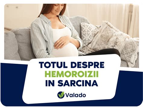 Infografic cu cauzele principale ale hemoroizilor în sarcină: presiune uterină, constipație, modificări hormonale, stat prelungit în picioare/șezut.