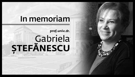 fotografie a Prof. Univ. Dr. Gabriela Ștefănescu