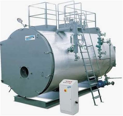 schemă generală a unui cazan de abur cu componentele principale