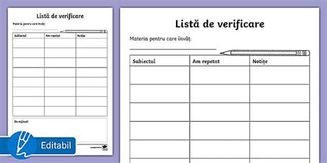 Exemplu de listă de verificare pentru conținutul dosarului de salariat, cu secțiuni clare pentru fiecare tip de document.
