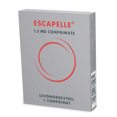 Ambalaj și prospect al medicamentului Escapelle.