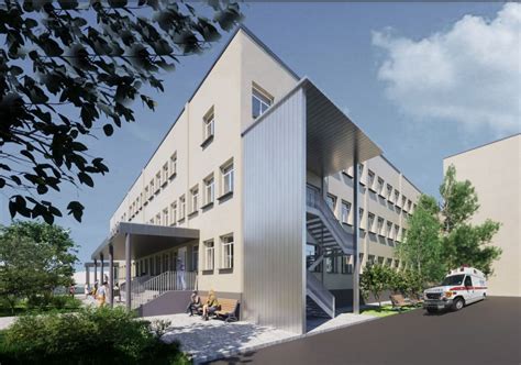 arhitectura exterioară a Spitalului Giulești