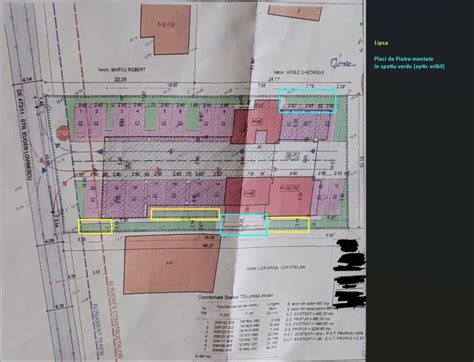 Planul clădirii Maternității Bega cu indicarea secțiilor