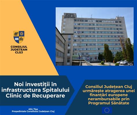 Schemă a structurii secțiilor și compartimentelor Spitalului Clinic de Recuperare Cluj-Napoca