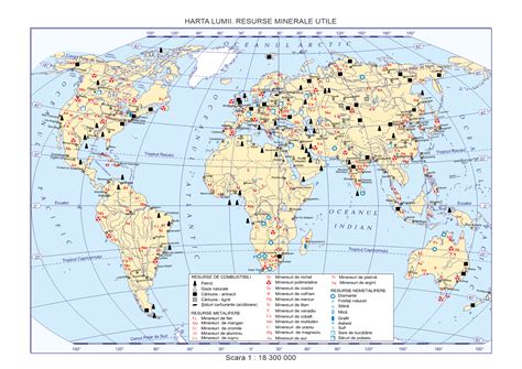 hartă geopolitică a lumii contemporane cu evidențierea marilor puteri economice și politice