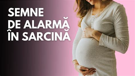 infografic cu semne de alarmă în sarcină