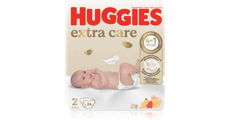 Ilustrație cu un bebeluș fericit purtând scutec Huggies Extra Care