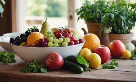 farfurie cu fructe si legume de sezon