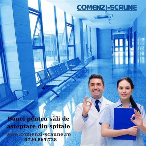 Colaj foto cu personalul clinicii și săli de așteptare primitoare