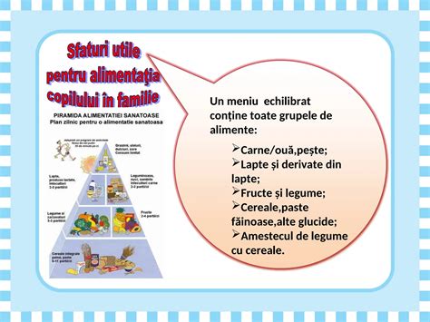 Infografic cu o farfurie echilibrată pentru o femeie însărcinată, arătând proporțiile recomandate de fructe, legume, proteine, carbohidrați și lactate.