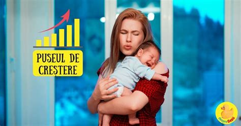 infografic cu graficul de creștere al bebelușului