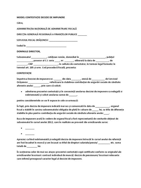 schita procesului de contestare a unei decizii administrative