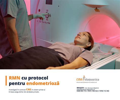 schemă explicativă a diferitelor tipuri de investigații RMN pentru endometrioză