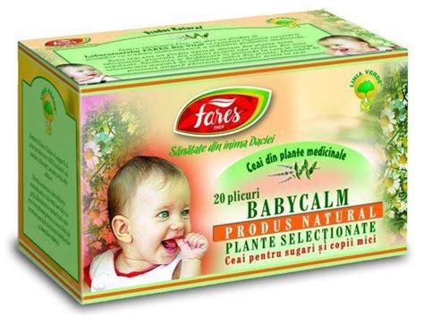 ambalajul produsului Ceai Babycalm Fares
