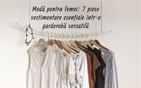 Ilustrație cu piese vestimentare esențiale pentru femei