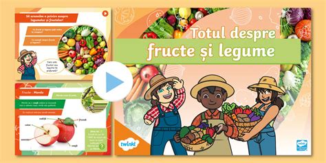 ilustrație cu fructe și legume sigure pentru diversificare