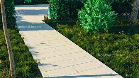 Ilustrație cu diverse tipuri și texturi de dale prefabricate din beton