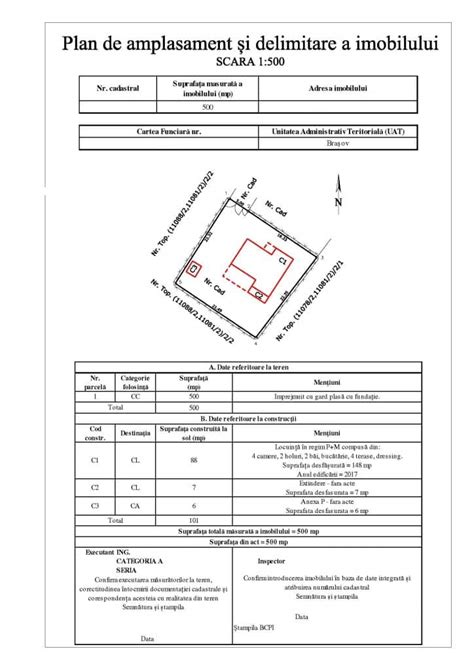 plan de amplasament pentru puncte de colectare deseuri intr-un cartier