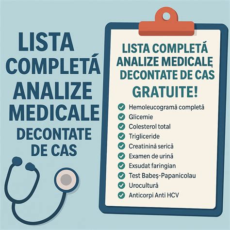 Listă de specialități medicale disponibile prin CAS