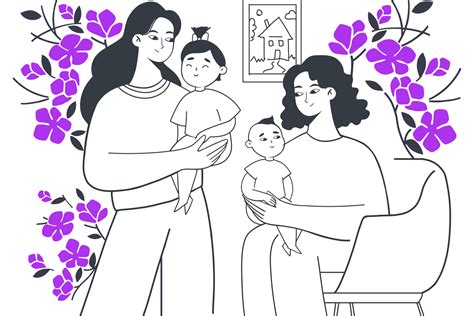 ilustrație simbolică a vieții, a familiei și a protecției copiilor