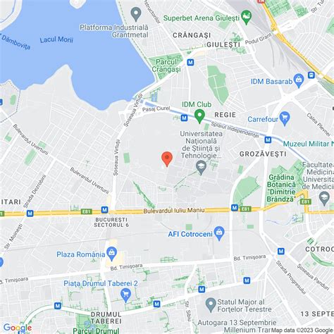 Hartă cu locația cabinetului medical din București, Str. Clucerului nr.