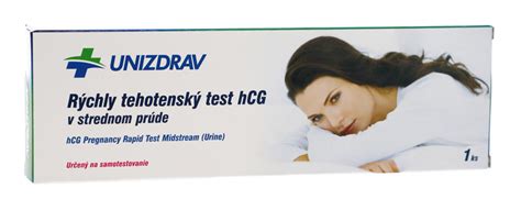 Diagramă explicativă a mecanismului de funcționare al unui test de sarcină, evidențiind detectarea hormonului hCG.