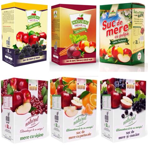 Infografic comparativ între sucul natural 100% și băuturile pe bază de fructe, subliniind diferențele de compoziție (zahăr, aditivi).