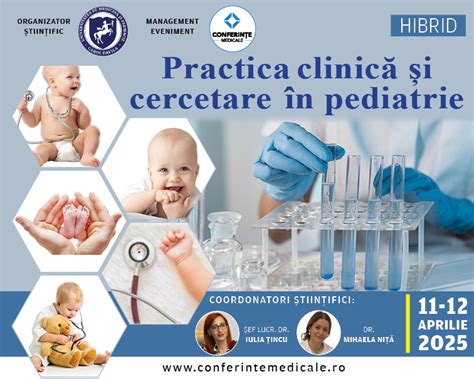 Infografic cu domeniile de cercetare ale Disciplinei Pediatrie I
