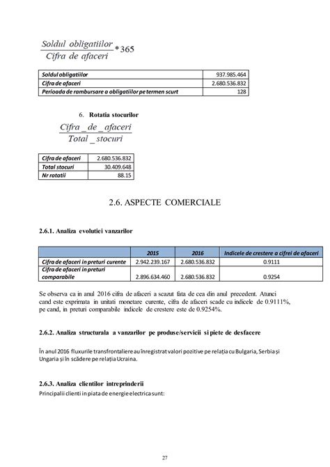 Grafic ilustrând soldul stocurilor, cifra de afaceri și variațiile pe o anumită perioadă