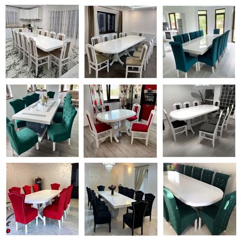 Grupaj de imagini cu diverse modele de scaune de masă, de la cele economice la cele premium, cu accente pe design și funcționalitate.