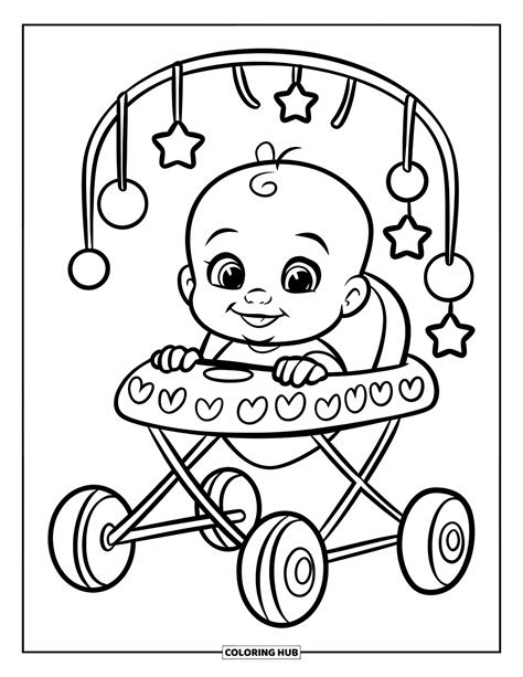 fotografie cu un bebeluș fericit folosind un premergător colorat