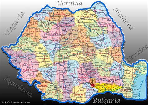 Hartă a României cu locațiile spitalelor Regina Maria