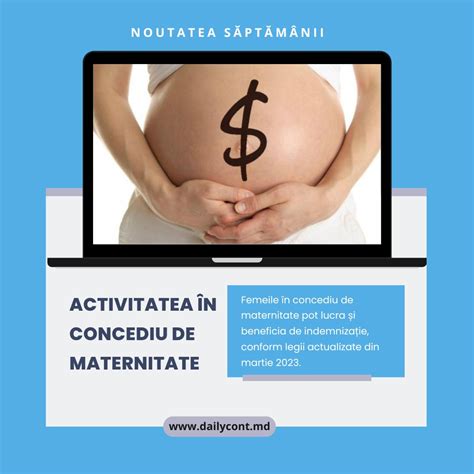 Ilustrație comparativă a duratei concediului prenatal și postnatal în cadrul concediului de maternitate.
